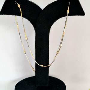 Rose Gold & Silver Beaded Chain