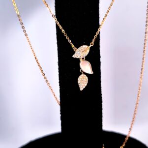 Floré Luxe – Rosegold Pendant Necklace in 925 Silver