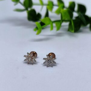 Sparkling Starburst Stud Earrings