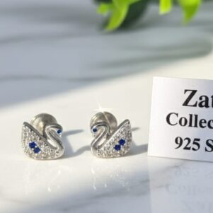 Graceful Swan Stud Earrings